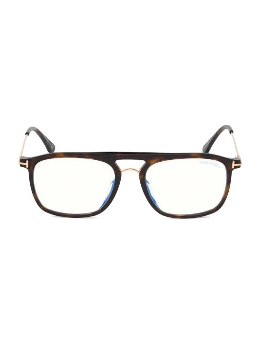 Tom Ford 55MM Square Blue Block Optical Glasses 1 Tom Ford 55MM Square Blue Block Optical Glasses