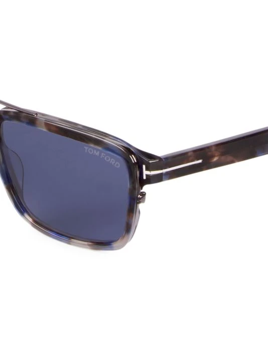 Tom Ford 58MM Plastic Square Sunglasses For Men 3 Tom Ford 58MM Plastic Square Sunglasses For Men - Image 3