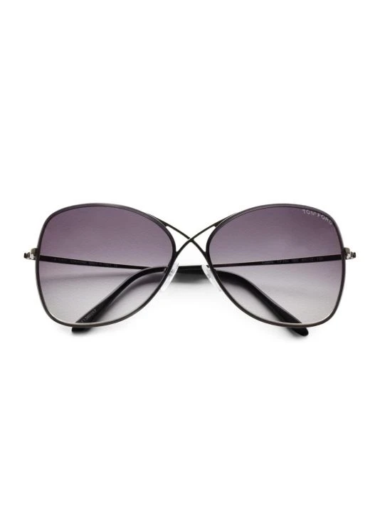 Tom Ford Colette 63MM Rimless Aviator Sunglasses Pink Brown 1 Tom Ford Colette 63MM Rimless Aviator Sunglasses Pink Brown