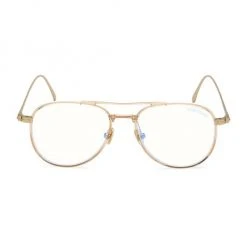 Tom Ford 52MM Aviator Blue Block Optical Glasses For Men