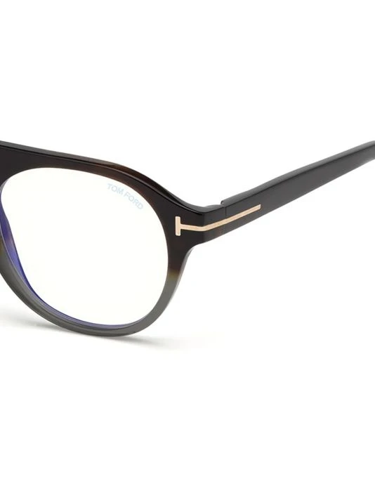 Tom Ford 49MM Blue Block Gradient Soft Round Eyeglasses 3 Tom Ford 49MM Blue Block Gradient Soft Round Eyeglasses - Image 3