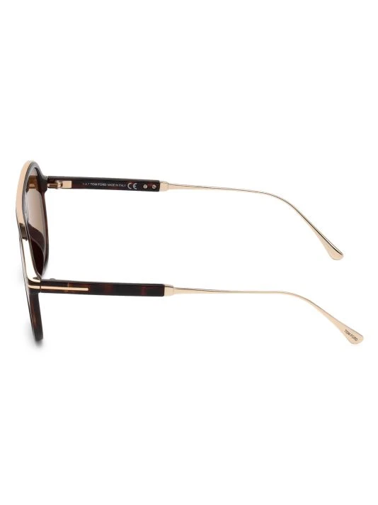 Tom Ford 57MM Injected Pilot Sunglasses For Men 4 Tom Ford 57MM Injected Pilot Sunglasses For Men - Image 4