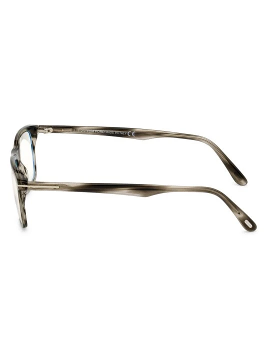 Tom Ford 56MM Rectangular Blue Block Eyeglasses For Men 4 Tom Ford 56MM Rectangular Blue Block Eyeglasses For Men - Image 4