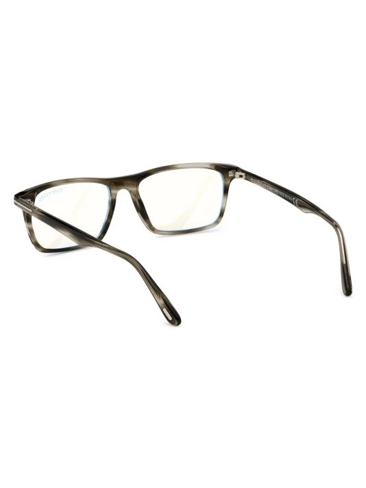 Tom Ford 56MM Rectangular Blue Block Eyeglasses For Men 5 Tom Ford 56MM Rectangular Blue Block Eyeglasses For Men - Image 5