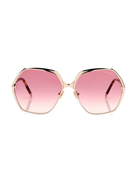 Tom Ford Fonda 60MM Geometric Sunglasses 1 Tom Ford Fonda 60MM Geometric Sunglasses