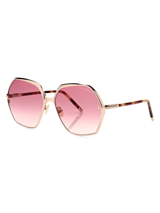 Tom Ford Fonda 60MM Geometric Sunglasses 2 Tom Ford Fonda 60MM Geometric Sunglasses - Image 2