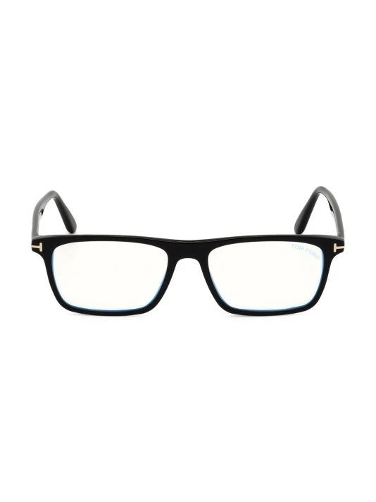Tom Ford 56MM Black Plastic Optical Glasses For Men 1 Tom Ford 56MM Black Plastic Optical Glasses For Men