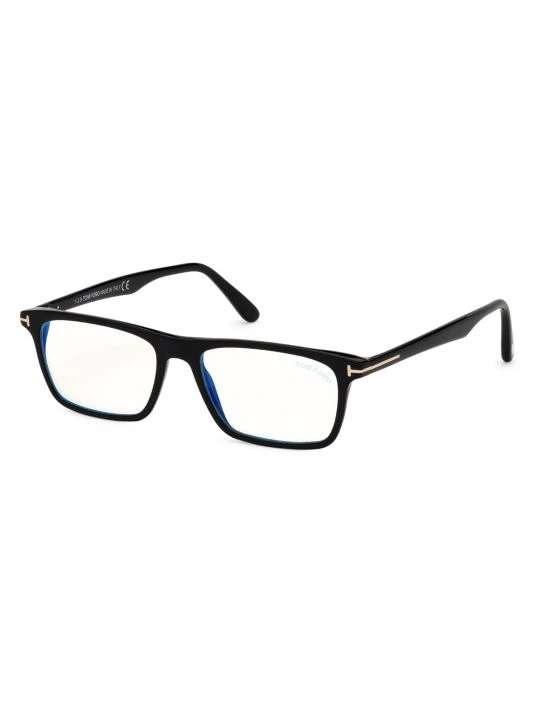 Tom Ford 56MM Black Plastic Optical Glasses For Men 2 Tom Ford 56MM Black Plastic Optical Glasses For Men - Image 2