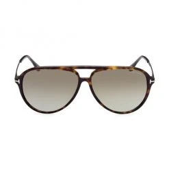 Tom Ford Samson Havana 62MM Pilot Sunglasses For Men