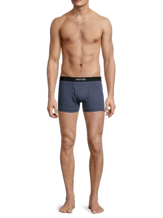 Tom Ford Stretch-Cotton Logo Boxer Briefs For Men Brown 2 Tom Ford Stretch-Cotton Logo Boxer Briefs For Men Brown - Image 2