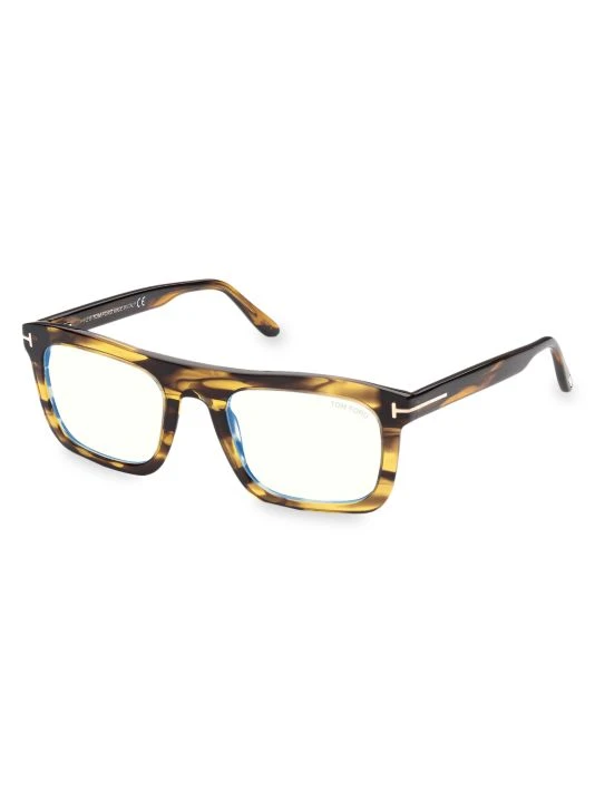 Tom Ford 52MM Blue Filter Rectangular Glasses For Men 2 Tom Ford 52MM Blue Filter Rectangular Glasses For Men - Image 2