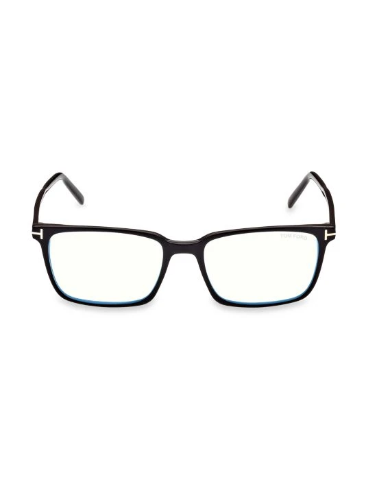Tom Ford Rectangle 55MM Blue Filter Eyeglasses For Men 1 Tom Ford Rectangle 55MM Blue Filter Eyeglasses For Men