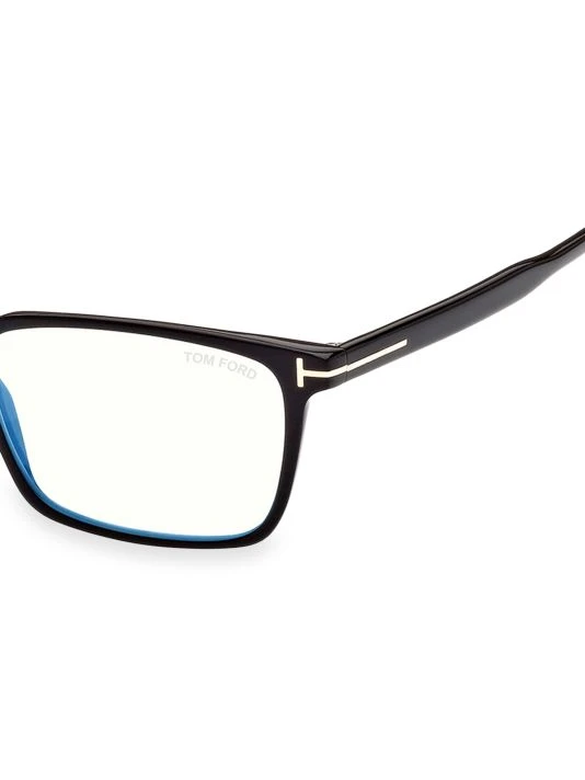 Tom Ford Rectangle 55MM Blue Filter Eyeglasses For Men 3 Tom Ford Rectangle 55MM Blue Filter Eyeglasses For Men - Image 3