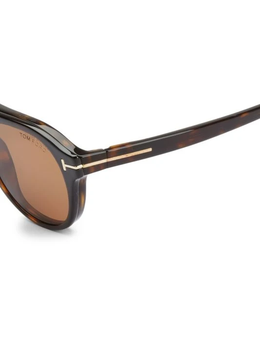 Tom Ford 49MM Soft Round Blue Block Optical Glasses With Sun Clip 3 Tom Ford 49MM Soft Round Blue Block Optical Glasses With Sun Clip - Image 3