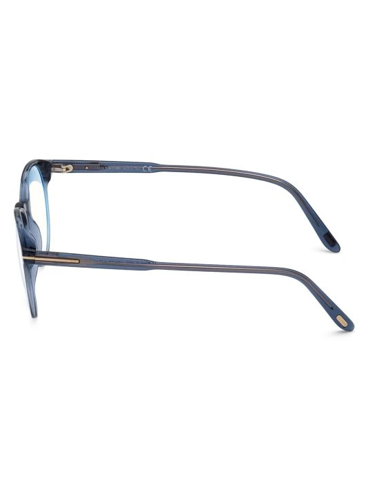 Tom Ford 47MM Round Blue Block Optical Glasses For Men 4 Tom Ford 47MM Round Blue Block Optical Glasses For Men - Image 4