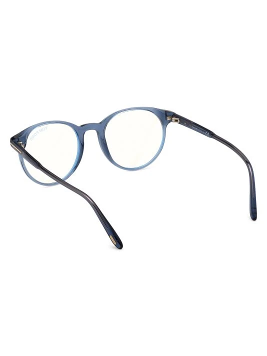Tom Ford 47MM Round Blue Block Optical Glasses For Men 5 Tom Ford 47MM Round Blue Block Optical Glasses For Men - Image 5